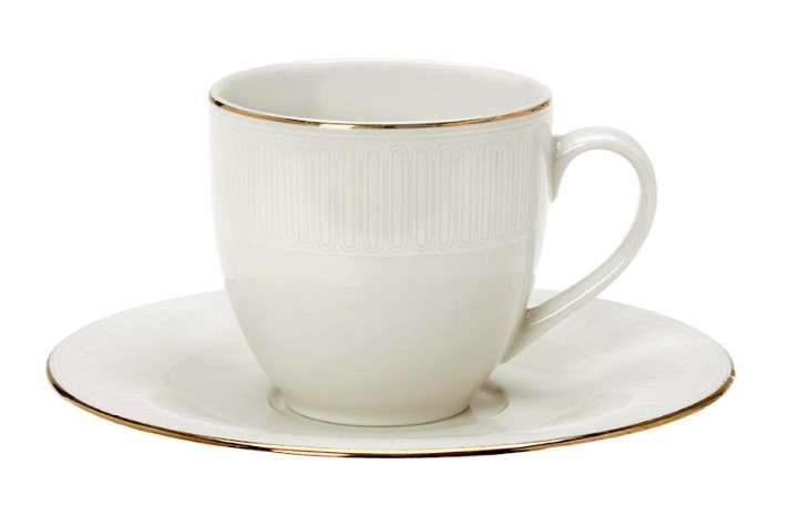 Σετ 6τμχ Φλυτζάνια Τσαγιού Πορσελάνης 230ml Savoi Ivory CRYSPO TRIO 03.100.16 (Υλικό: Πορσελάνη, Χρώμα: Ιβουάρ) - CRYSPO TRIO - 03.100.16
